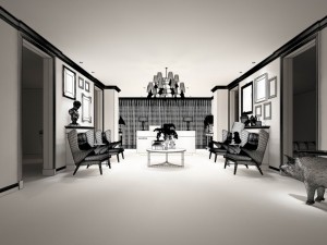 beauty salon reception hall spa center 01 Modèle 3D