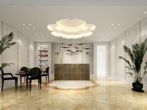 beauty salon reception hall spa center 02 3D Model