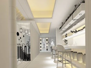 beauty salon reception hall spa center 03 3D Model