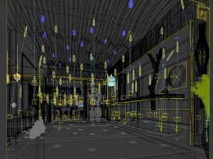 beauty salon reception hall spa center 03 3D Model