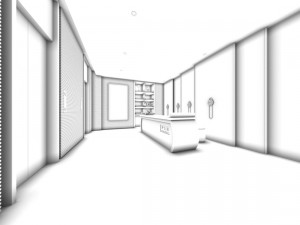 beauty salon reception hall spa center 05 3D Model