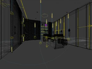 beauty salon reception hall spa center 05 3D Model