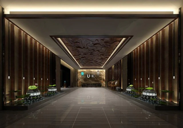 beauty salon reception hall spa center 06 3D Model .c4d .max .obj .3ds .fbx .stl .blend 