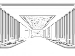 beauty salon reception hall spa center 06 Model 3D