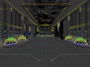 beauty salon reception hall spa center 06 3D Model