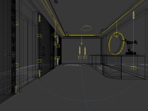 beauty salon reception hall spa center 07 Model 3D