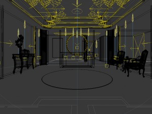 beauty salon reception hall spa center 08 3D Модель