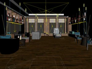 beauty salon reception hall spa center 09 3D Model