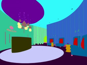 beauty salon reception hall spa center 10 3D Model