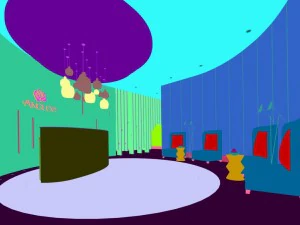 beauty salon reception hall spa center 10 3D Model