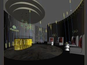 beauty salon reception hall spa center 10 3D Model