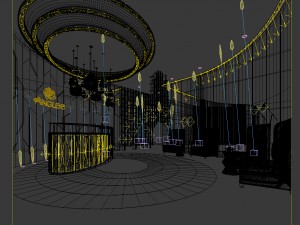 beauty salon reception hall spa center 10 3D Model