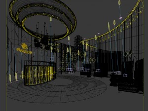beauty salon reception hall spa center 10 3D Model