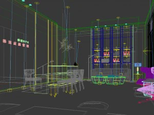 beauty salon reception hall spa center 11 3D Model