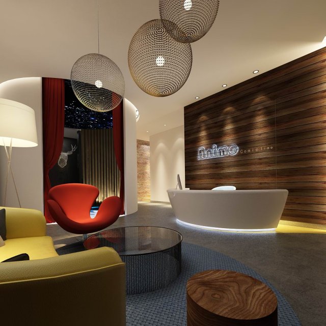 general manager office conference room 01 3D Model .c4d .max .obj .3ds .fbx .stl .blend 