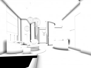 general manager office conference room 01 3D Model