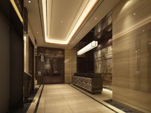 hotel reception hall design complete 01 3D Model
