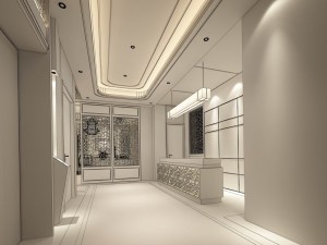 hotel reception hall design complete 01 3D-Modell