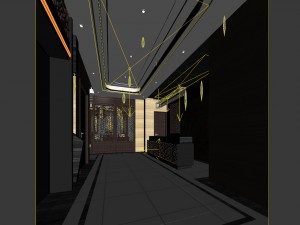hotel reception hall design complete 01 3D-Modell