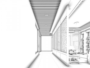 hotel reception hall design complete 01 3D-Modell