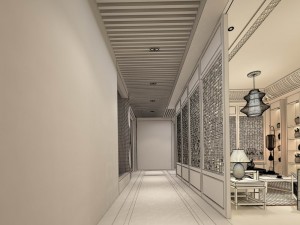hotel reception hall design complete 01 3D-Modell