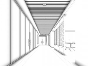 hotel reception hall design complete 01 3D-Modell