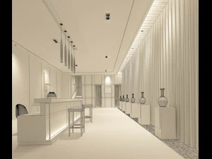 hotel reception hall design complete 03 3D Model