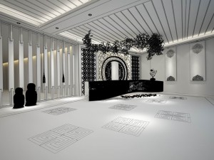 hotel reception hall design complete 04 3D 모델