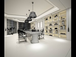 hotel reception hall design complete 04 3D 모델