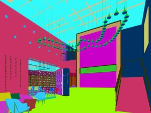 hotel reception hall design complete 05 3D Model