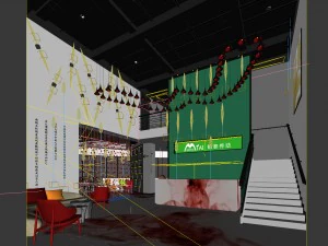 hotel reception hall design complete 05 3D Model