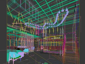 hotel reception hall design complete 05 3D Model