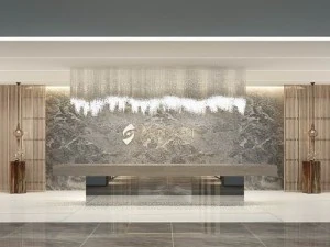 होटल के रिसेप्शन हॉल का डिज़ाइन पूरा 06 3D मॉडल