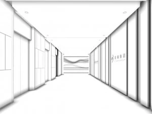 hotel reception hall design complete 06 3D Model