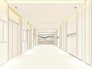 hotel reception hall design complete 06 3D Model
