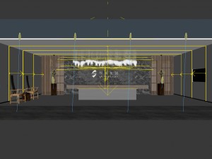 hotel reception hall design complete 06 3D Model