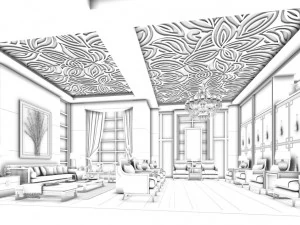 conference room office reception hall 15 3D Model