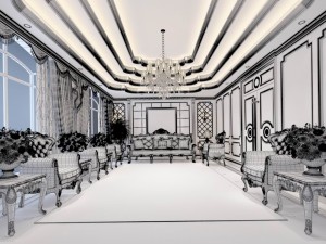 conference room office reception hall 16 3D Model