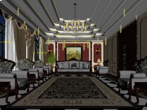 conference room office reception hall 16 3D Model