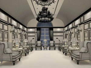conference room office reception hall 17 3D Model