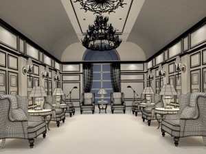 conference room office reception hall 17 3D-Modell