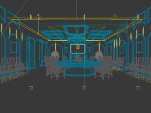 conference room office reception hall 18 3D Model