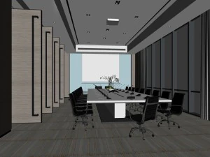 conference room office reception hall 19 3D Model