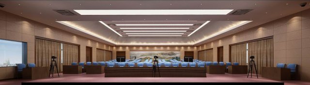 conference room office reception hall 20 3D Model .c4d .max .obj .3ds .fbx .stl .blend