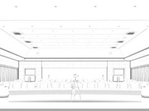 conference room office reception hall 20 3D Model