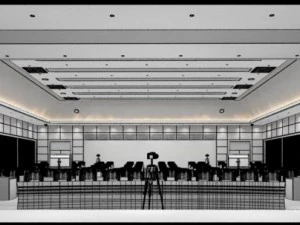 conference room office reception hall 20 3D Model
