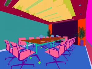 conference room office reception hall 21 3D Model
