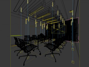 conference room office reception hall 21 3D Model