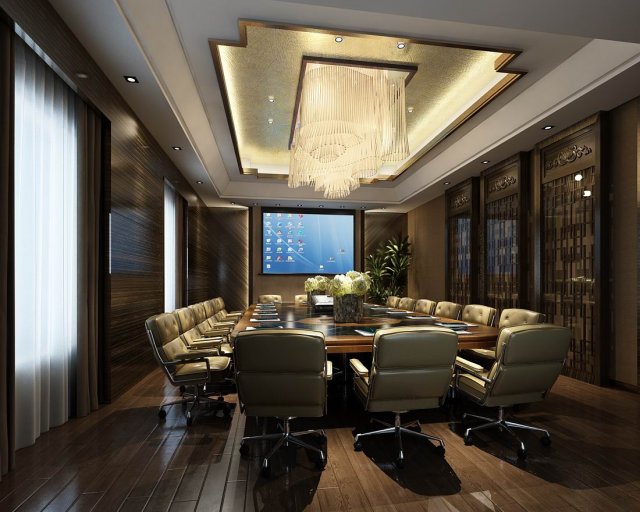 conference room office reception hall 22 3D 모델 .c4d .max .obj .3ds .fbx .stl .blend 
