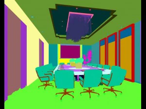 conference room office reception hall 22 3D Model